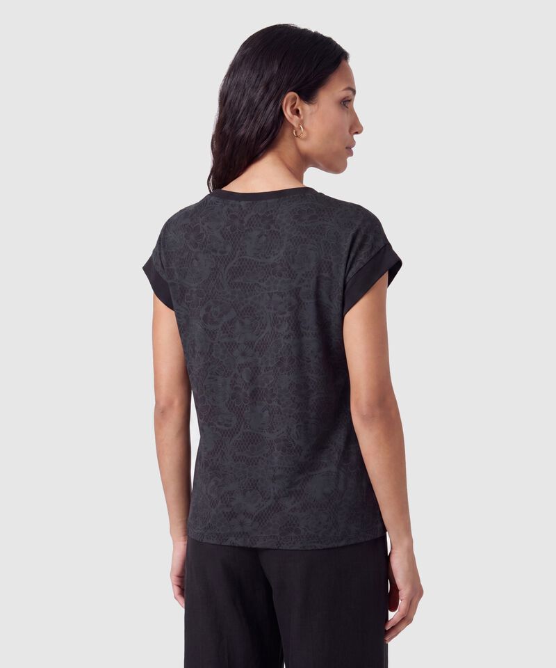 Camiseta Cuello V Manga Corta Mujer