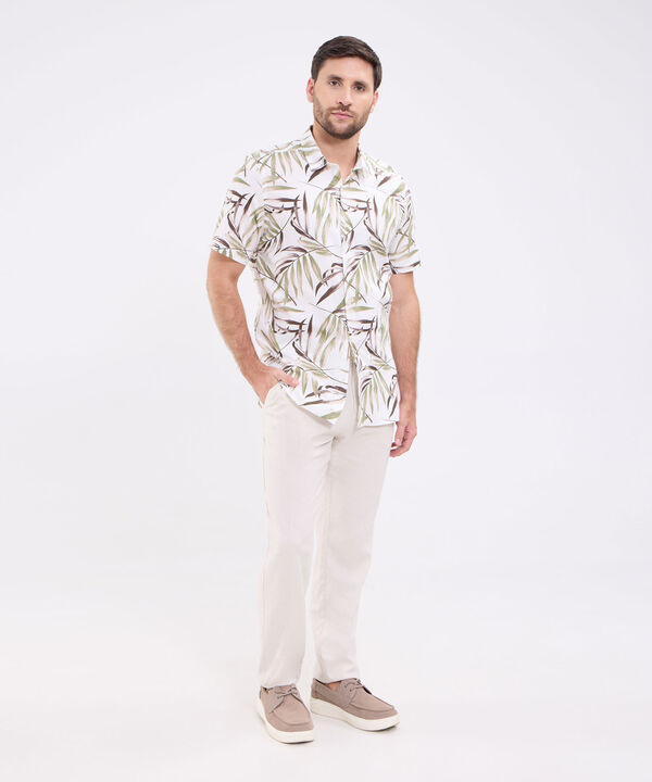 Camisa manga corta estampada para hombre image number null