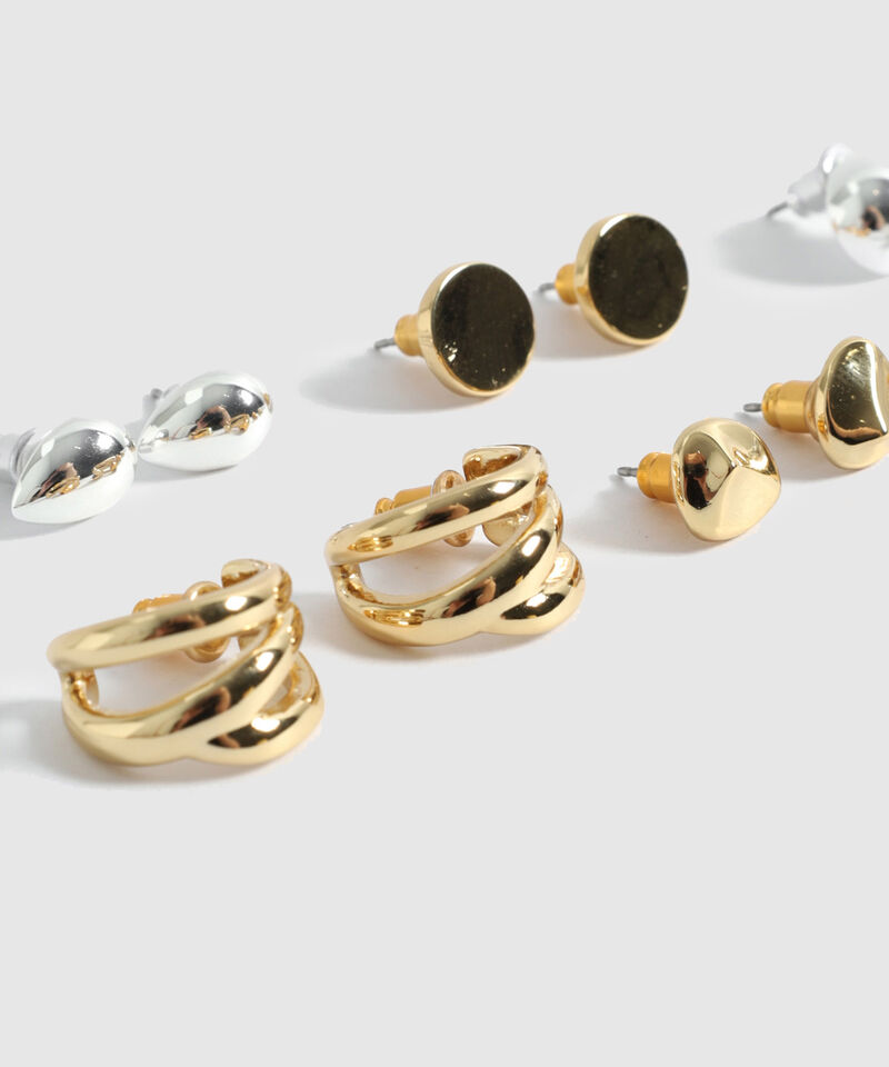 Set X6 Aretes Variados Mujer