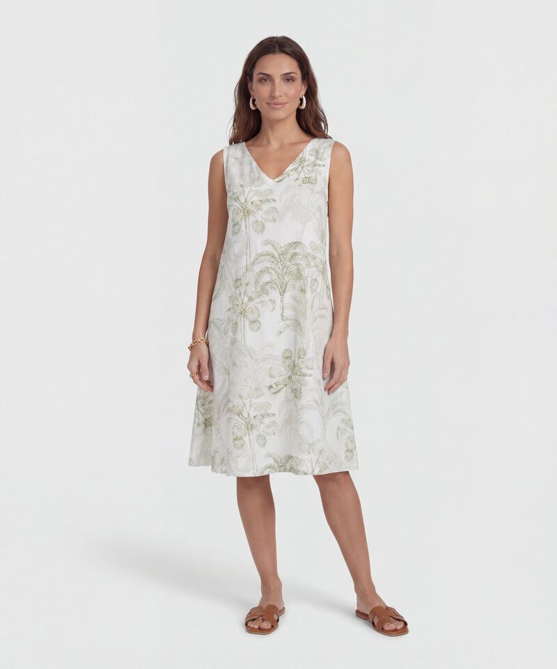 Vestido Corto Estampado Manga Sisa 