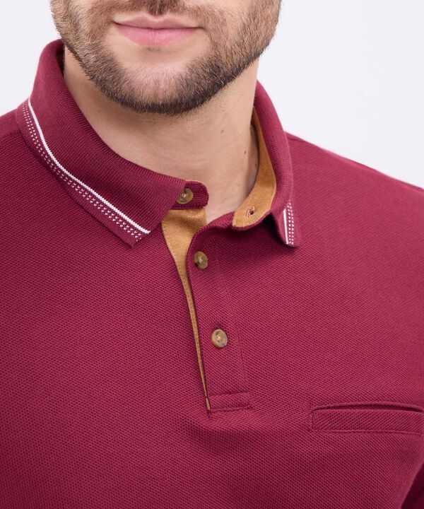 Polo Unicolor Para Hombre image number null
