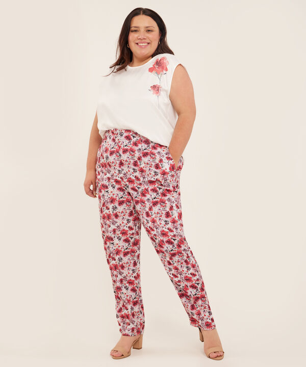 Pantalón Recto Estampado image number null