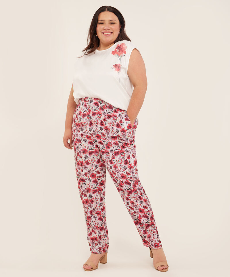 Pantalón Recto Estampado