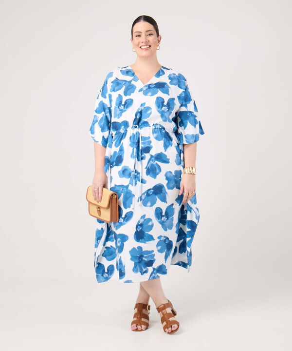 Vestido Midi Con Ajuste En Cintura Mujer Curvy image number null