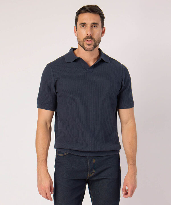 Polo Con Textura Unicolor  image number null