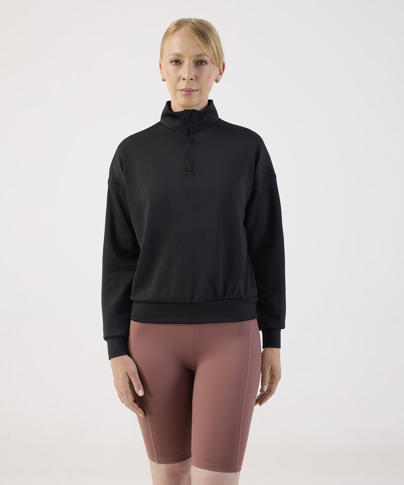 Buzo Unicolor Cuello Alto 