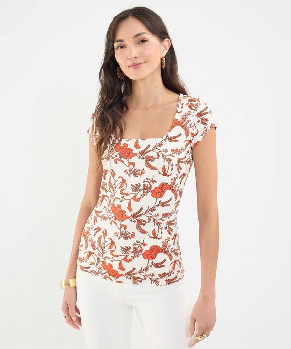 Blusa Estampado Botánico