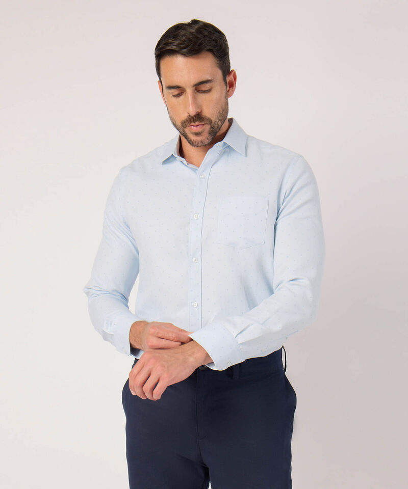 Camisa Estampada Con Bolsillo 