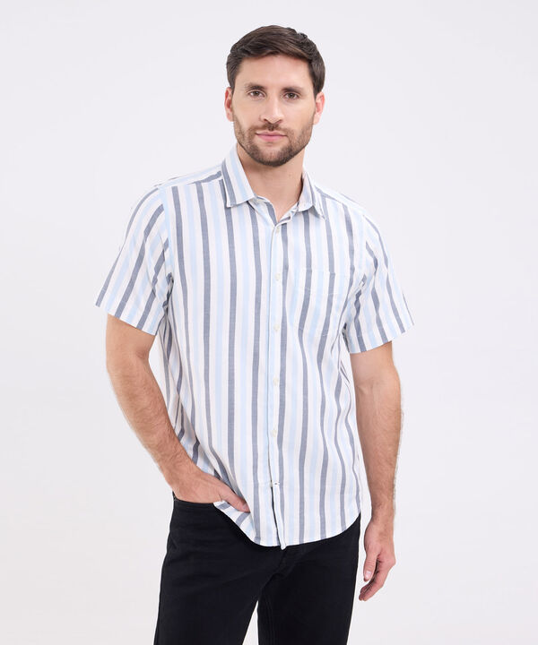 Camisa A Rayas Para Hombre image number null