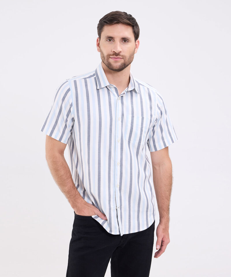 Camisa A Rayas Para Hombre