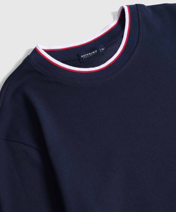 Camiseta Cuello Redondo Contrastado Hombre image number null