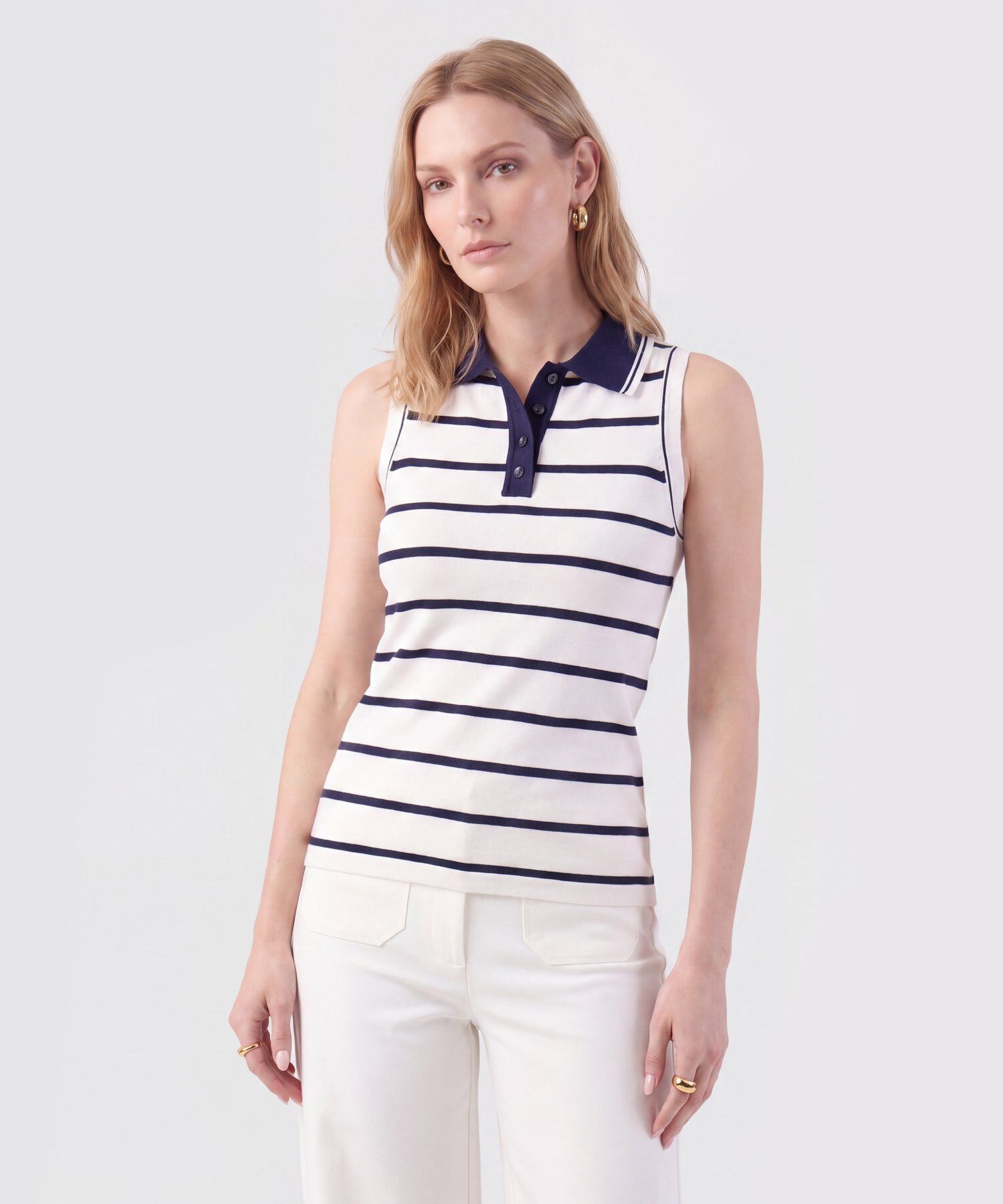 Polo Manga Corta Con Bordado Para Mujer