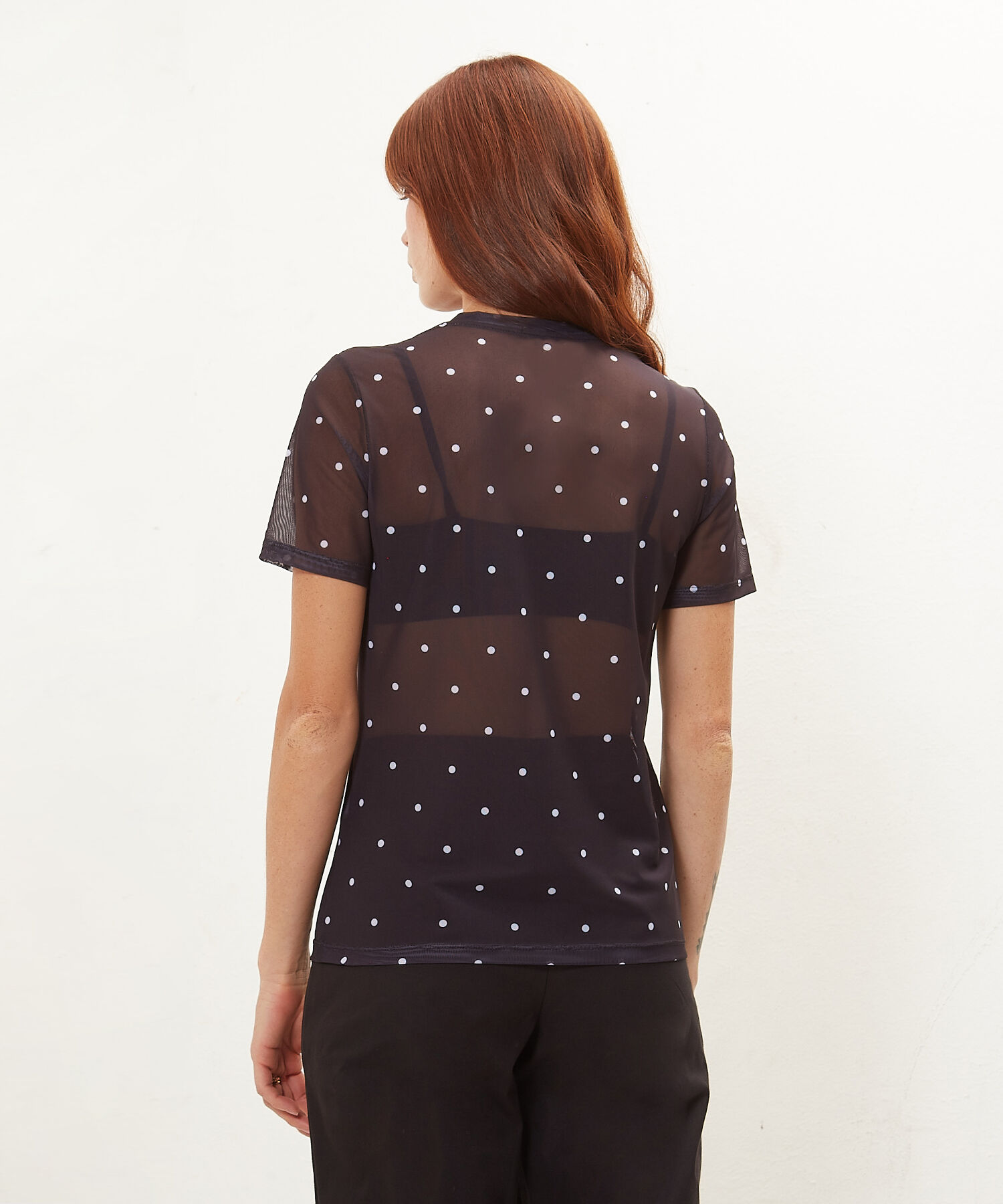 Camiseta Mc Cuello En Pieza + Bies Tapa Costuras, Bohemio Ornamental