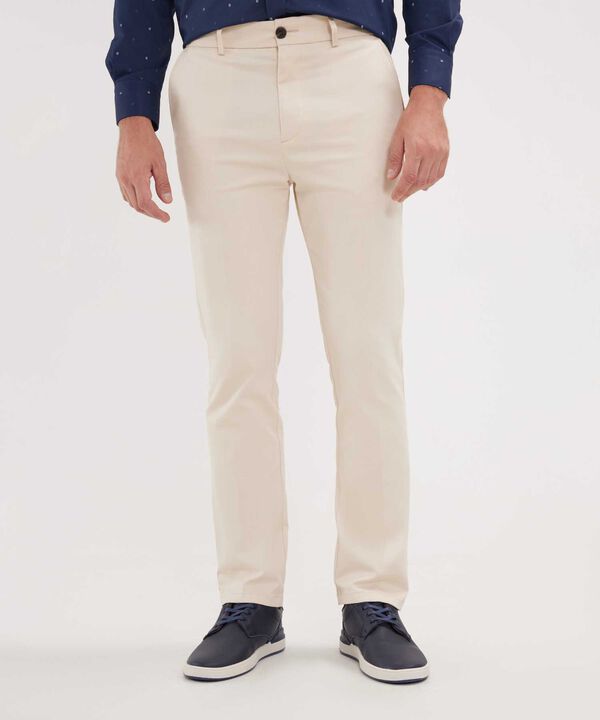 Pantalon Chino Unicolor Silueta Regular Fit
