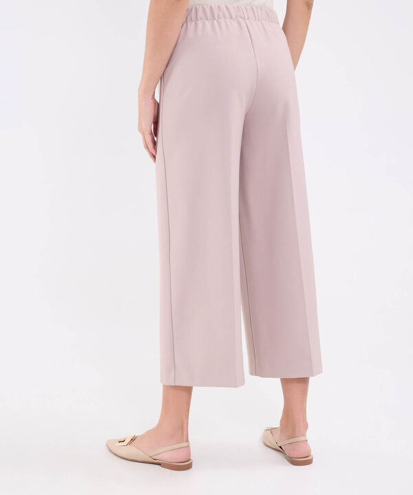 Pantalon culotte unicolor para mujer
