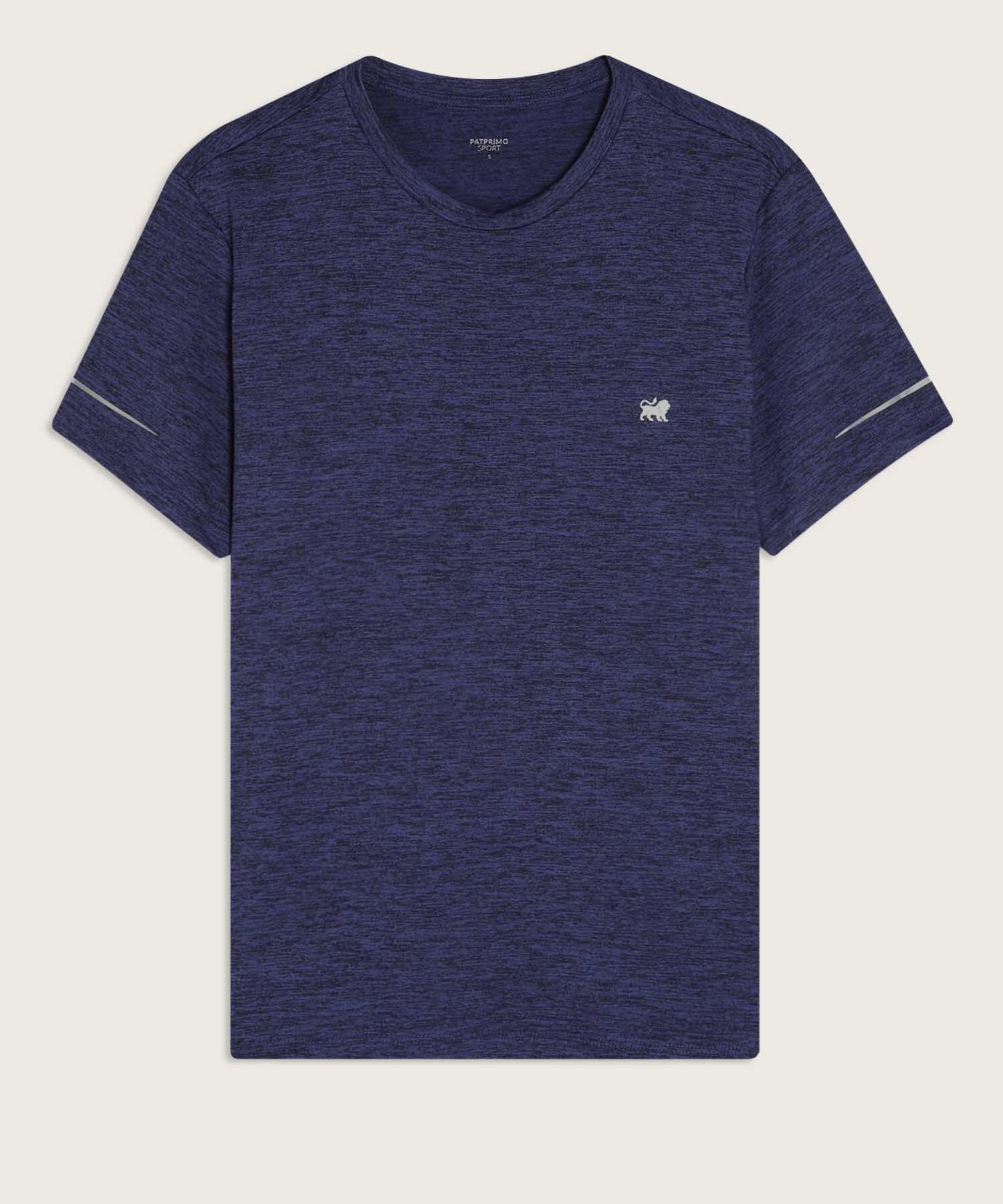 Camiseta Para Hombre De Dise&ntilde;o Deportivo, Cuello Redondo, Manga Corta