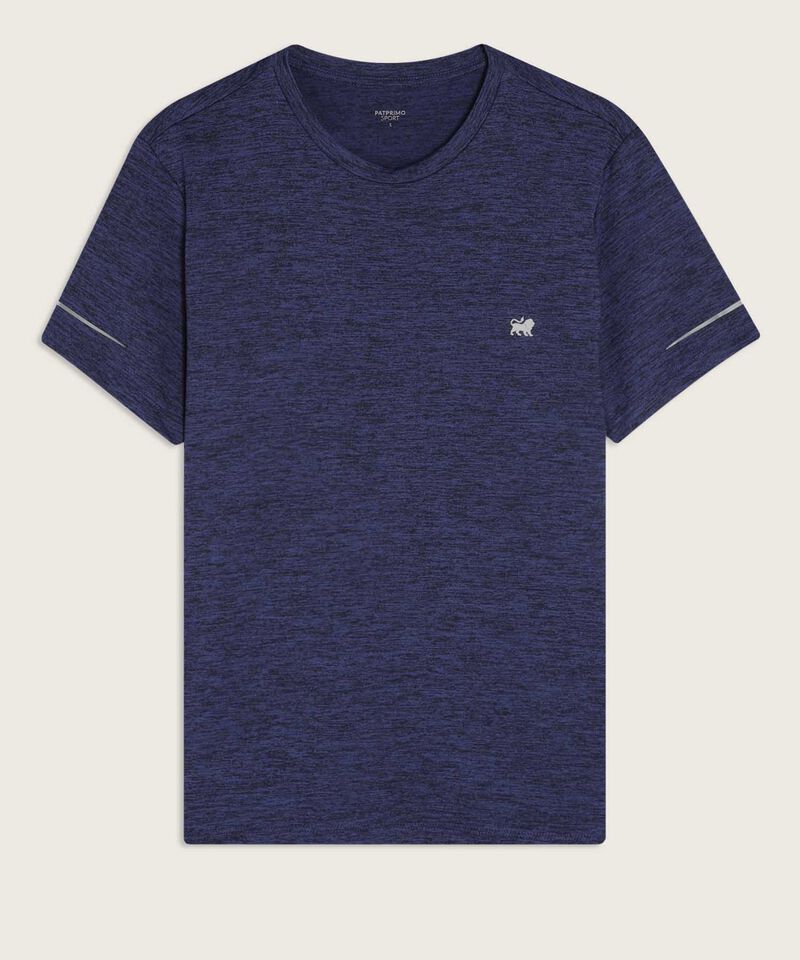 Camiseta Para Hombre De Dise&ntilde;o Deportivo, Cuello Redondo, Manga Corta