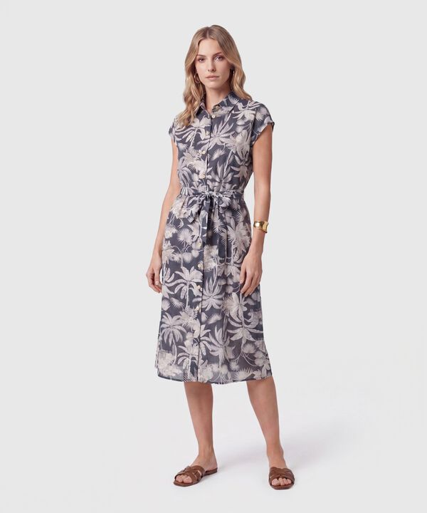 Vestido Camisero Midi Para Mujer image number null
