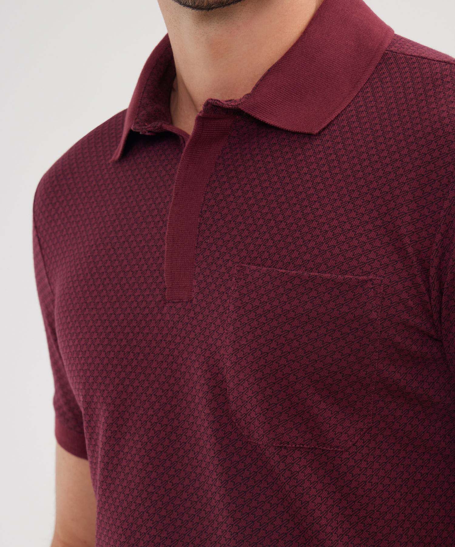 Polo Manga Corta Cuello Tejido