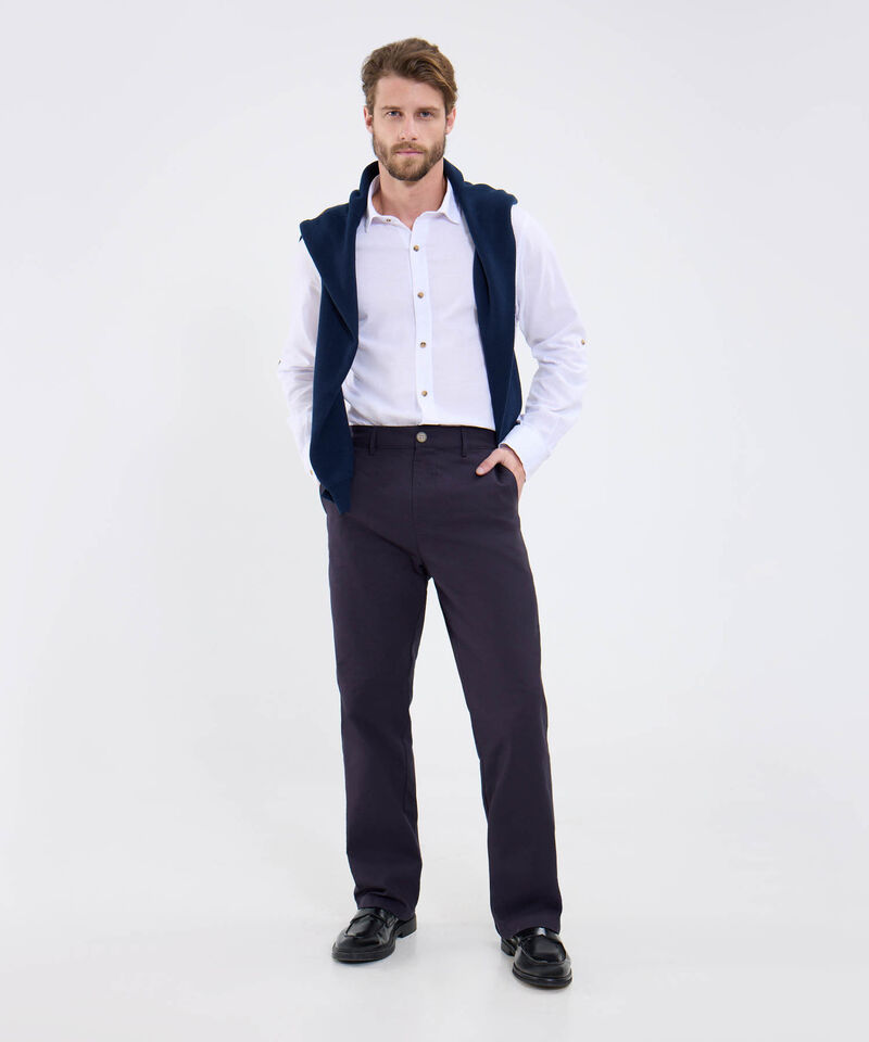 Camisa Manga Larga Con Charretera