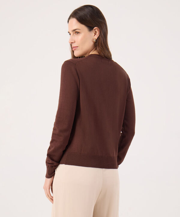Saco Tipo Cardigan Unicolor 