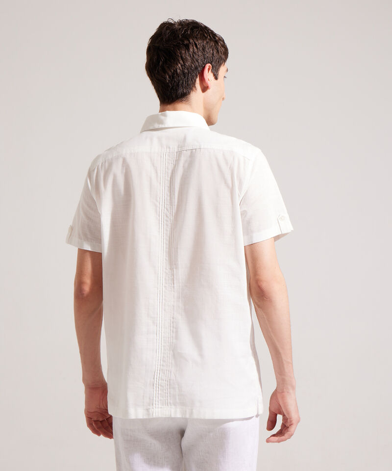 Camisa Guayabera Cuello Camisero Bon Bolsillo