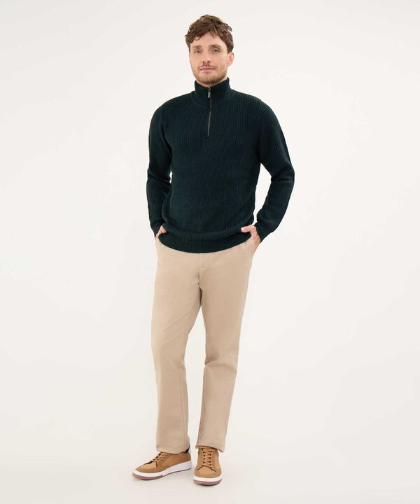 Saco Tejido Cuello Alto image number null