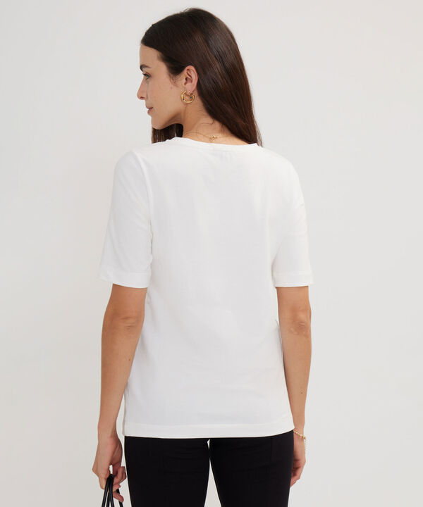 Camiseta Unicolor Con Screen Localizado