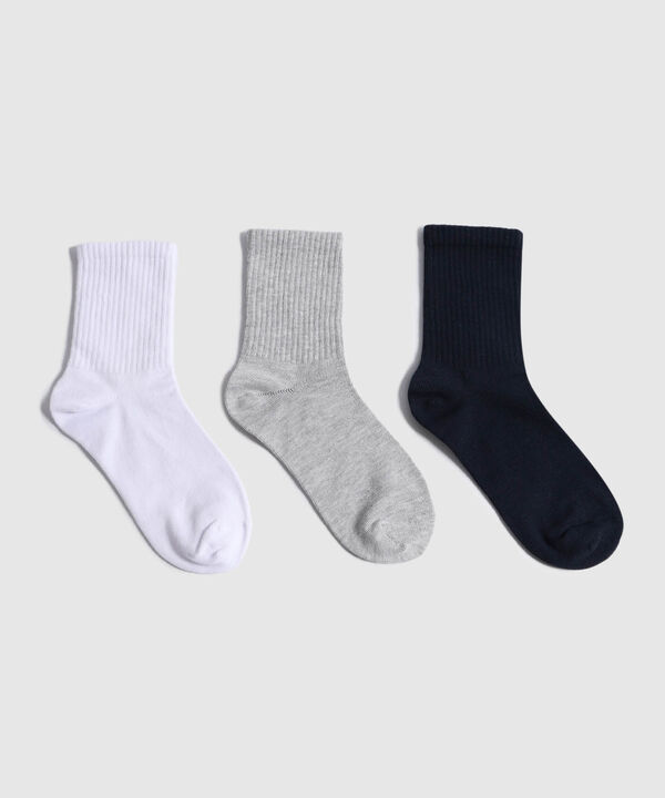 Pack X3 Medias Unicolor  image number null