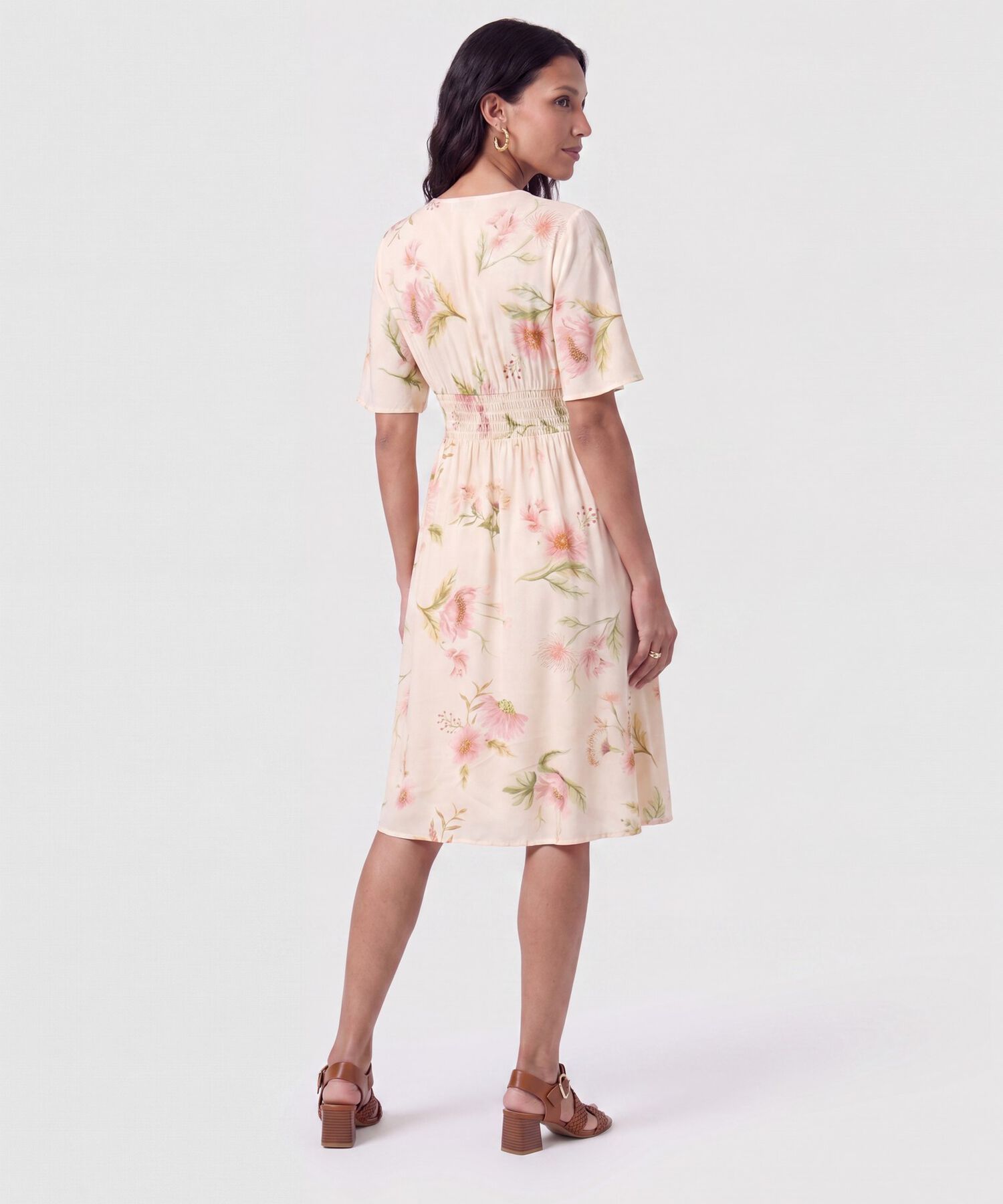Vestido Cruzado Con Lazo Para Mujer