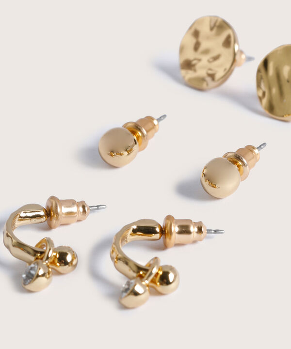 Aretes Set X3 Pares De Aretes