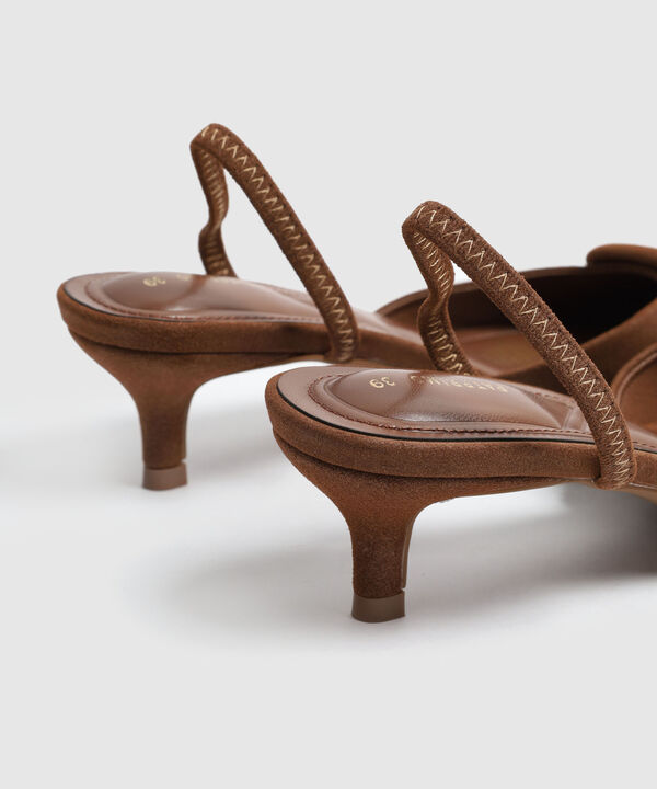Tacones Destalonados Con Hebilla Mujer