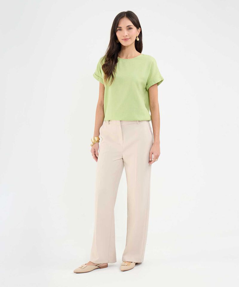 Blusa en Efecto Lino