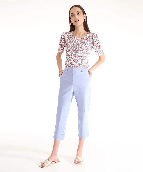 Pantalón Capri Unicolor