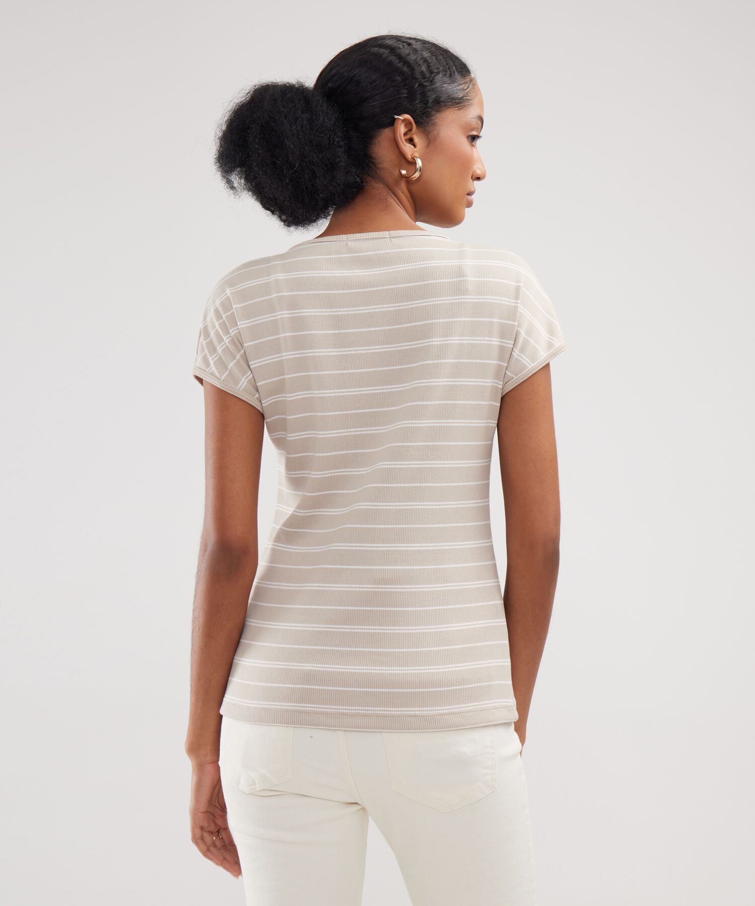 Camiseta Preteñida Textura Acanalada