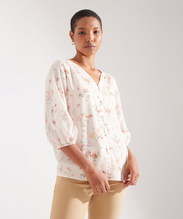 Blusa con Estampado Floral