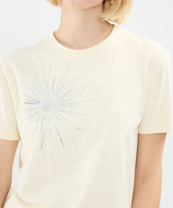 Camiseta con Bordado en Lentejuelas image number null