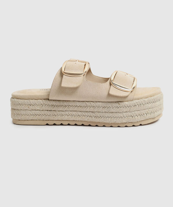 Sandalias de Plataforma con Hebillas para Mujer