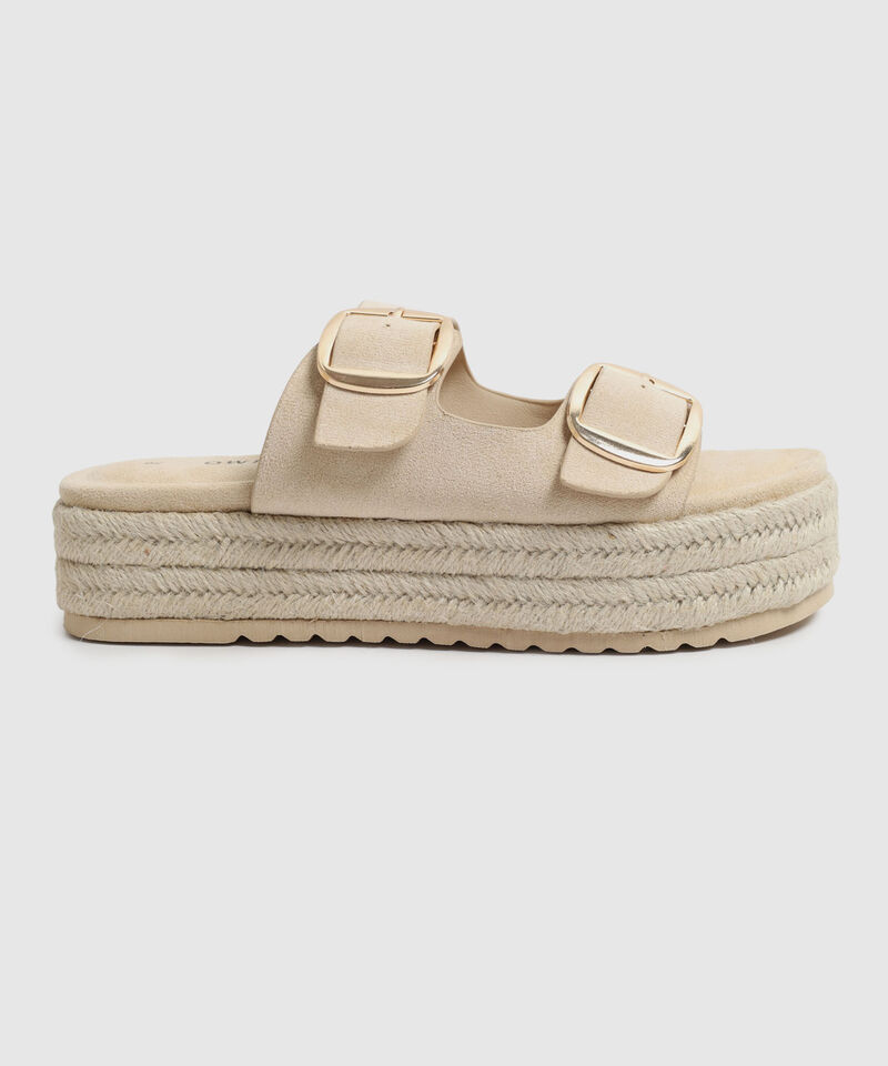 Sandalias de Plataforma con Hebillas para Mujer