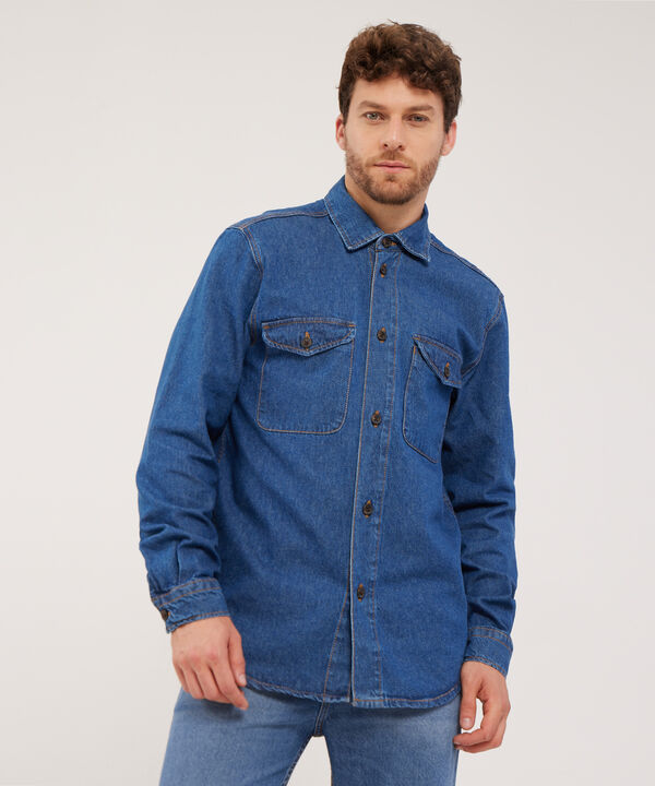 Chaqueta Sobrecamisa Tono Medio image number null