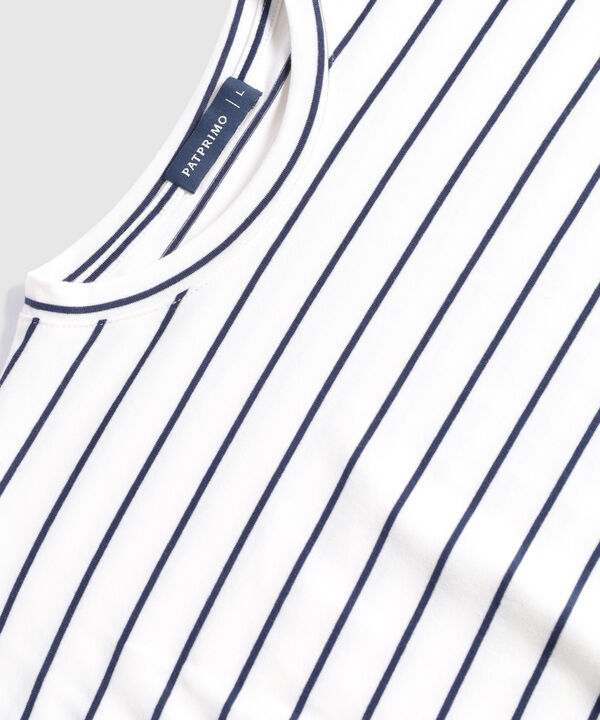 Camiseta Para Mujer Estilo Náutico Manga Corta Holgada image number null