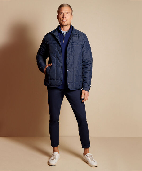 Chaqueta Acolchada Con Bolsillos De Parche image number null