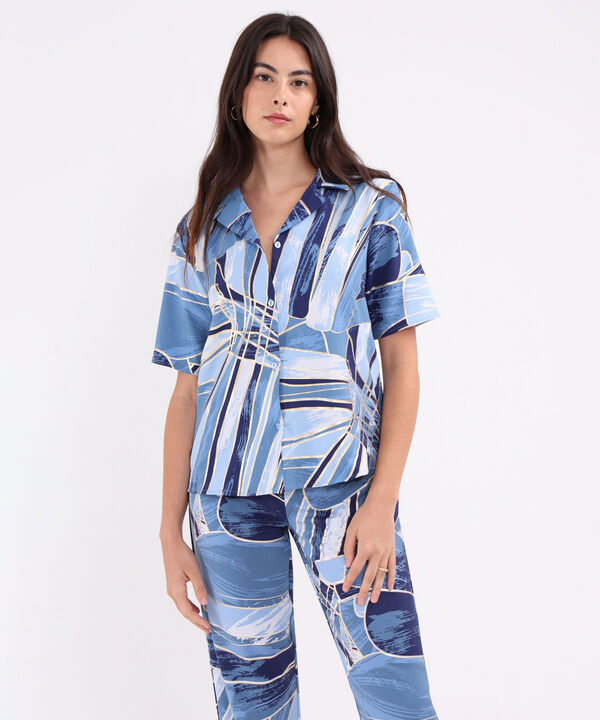 Camisa Cuello Resort Estampada image number null