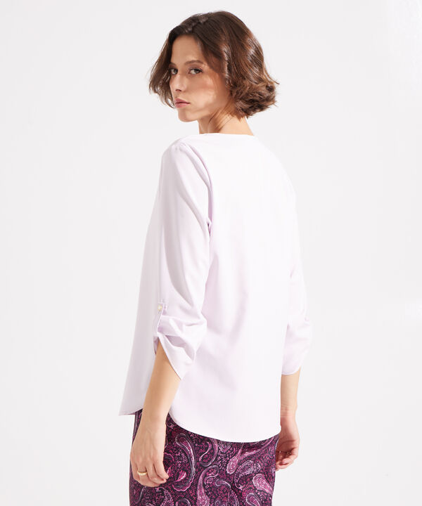 Blusa Manga ¾ con Escote en V image number null