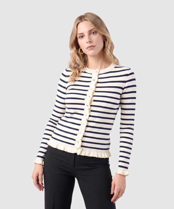 Saco Tejido De Manga Larga Para Mujer image number null