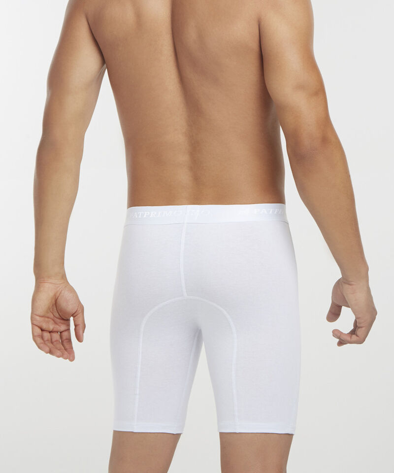 Boxer Para Hombre De Diseño Largo En Lycra-Algodón