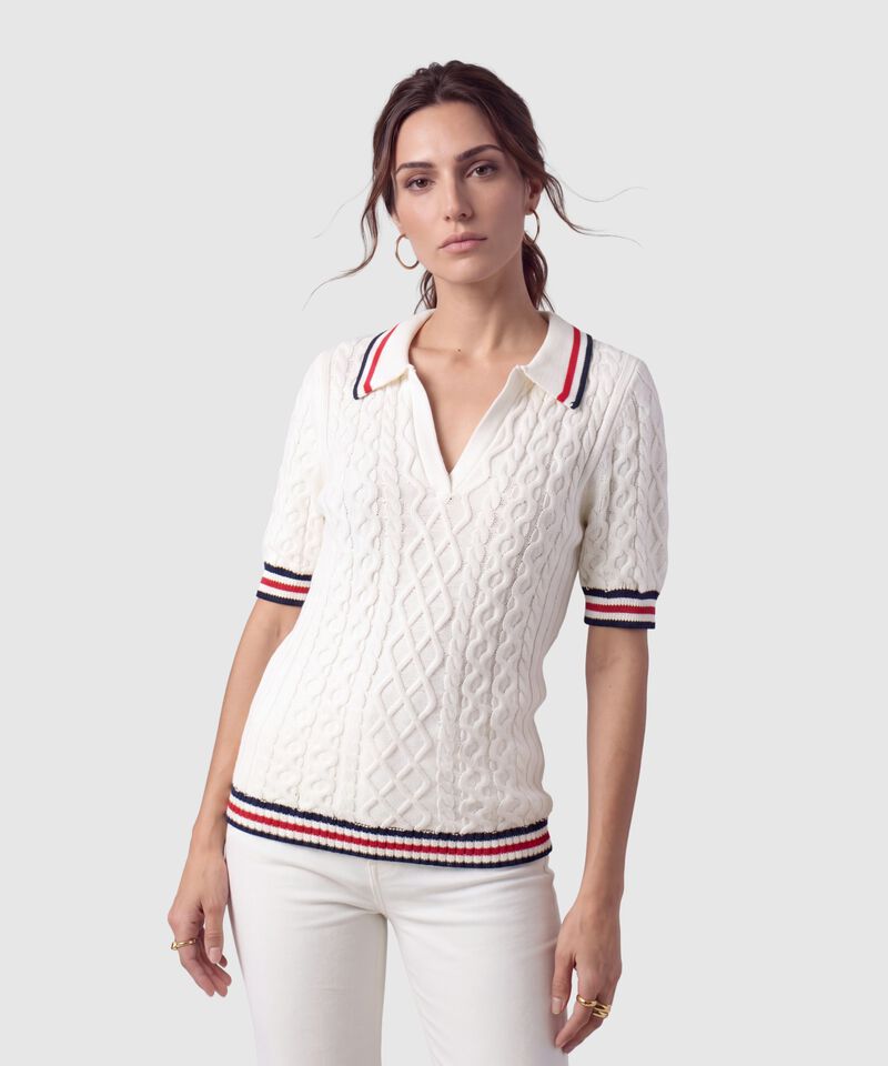 Polo Tejido Punto Para Mujer