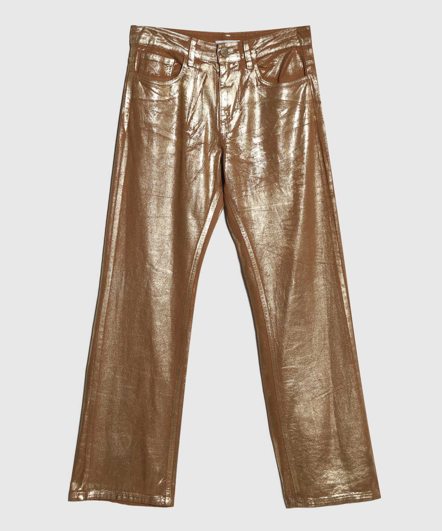 Jeans Straight Wide con Foil