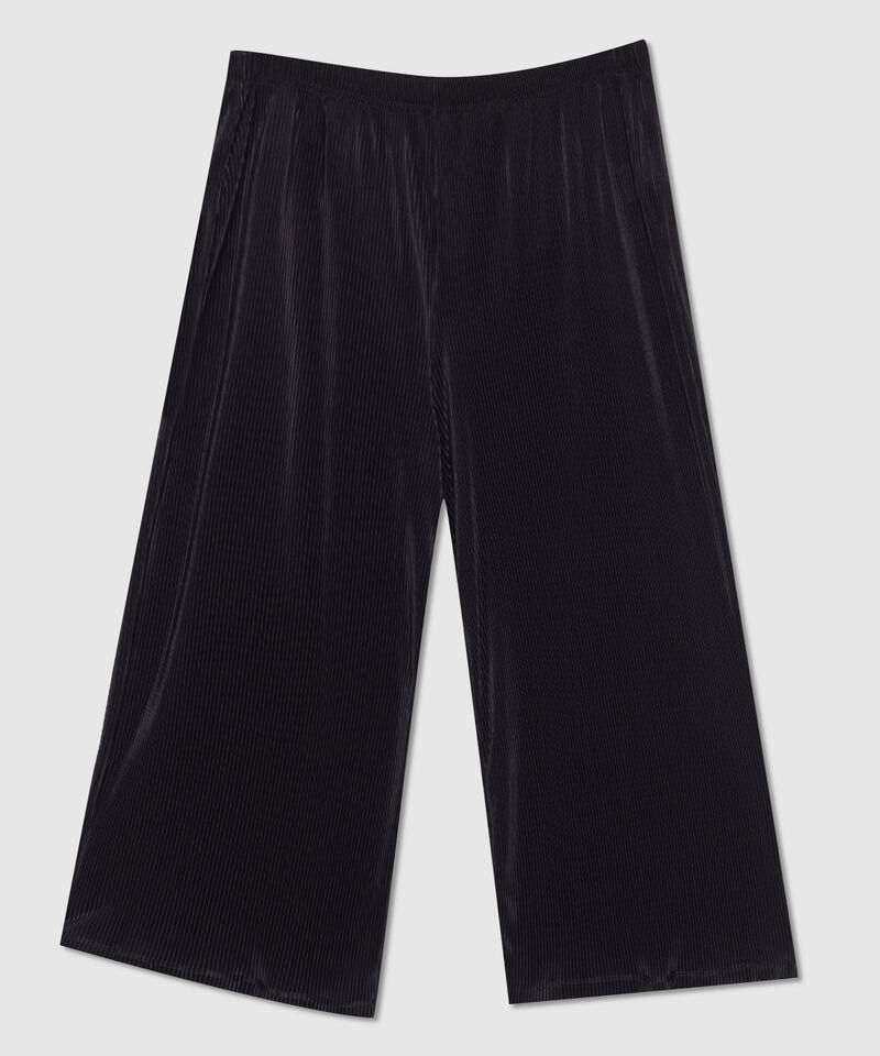 Pantalón Culotte En Tela Plisada