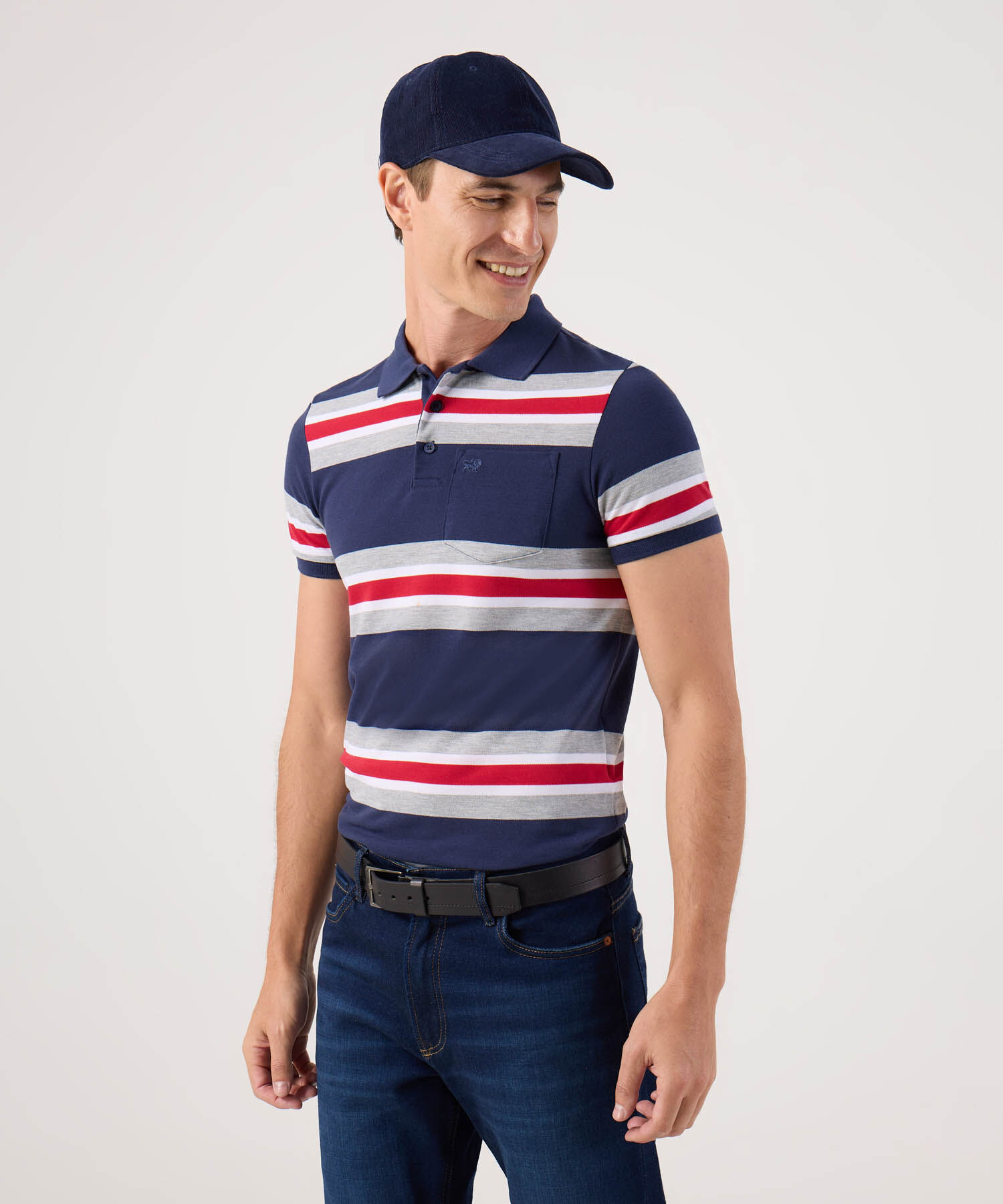 Polo Tejida Con Bolsillo